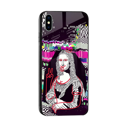 Mona Remix sleek iphone xs max cover with tempered glass back and TPU edges
