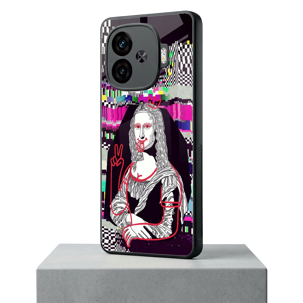Mona Remix iqoo neo 10r 5g mobile cover | shockproof glass phone case