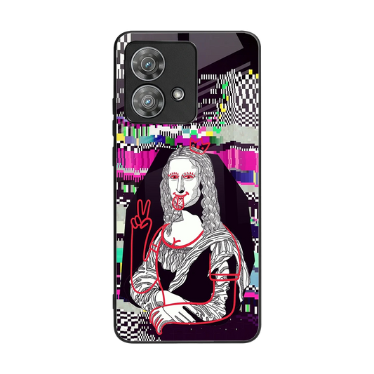 Mona Remix back phone cover | glass case for motorola edge 40 neo 5g