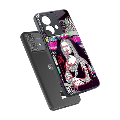 Mona Remix sleek motorola edge 40 neo 5g cover with tempered glass back and TPU edges