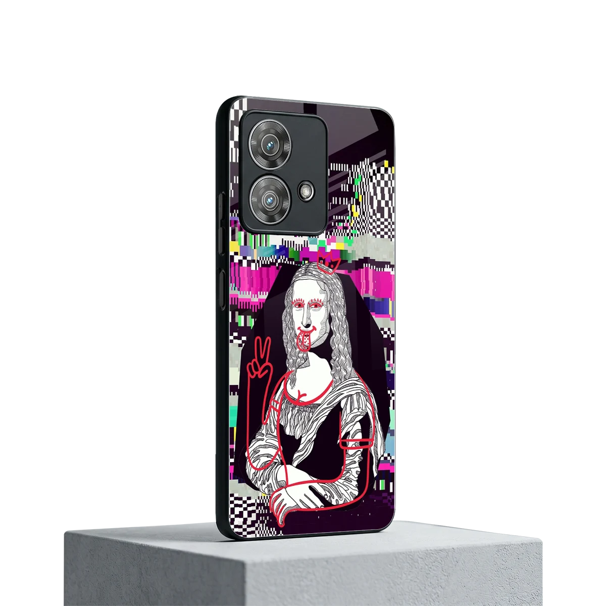 Mona Remix motorola edge 40 neo 5g mobile cover | shockproof glass phone case