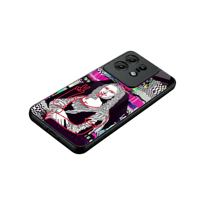 Mona Remix stylish phone case for motorola edge 50 pro | glossy glass and slim fit