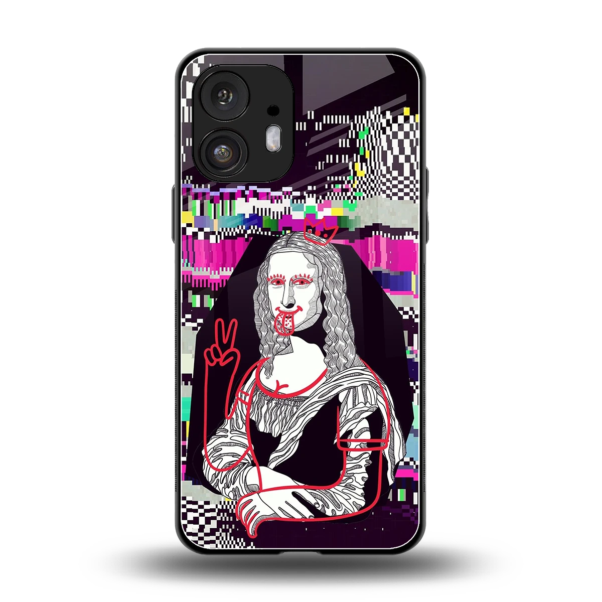 Mona Remix back phone cover | glass case for nothing phone 2