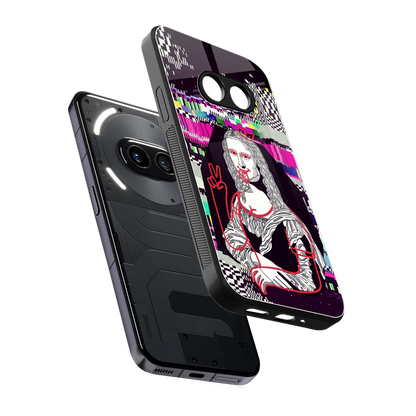 Mona Remix sleek nothing phone 2a cover with tempered glass back and TPU edges