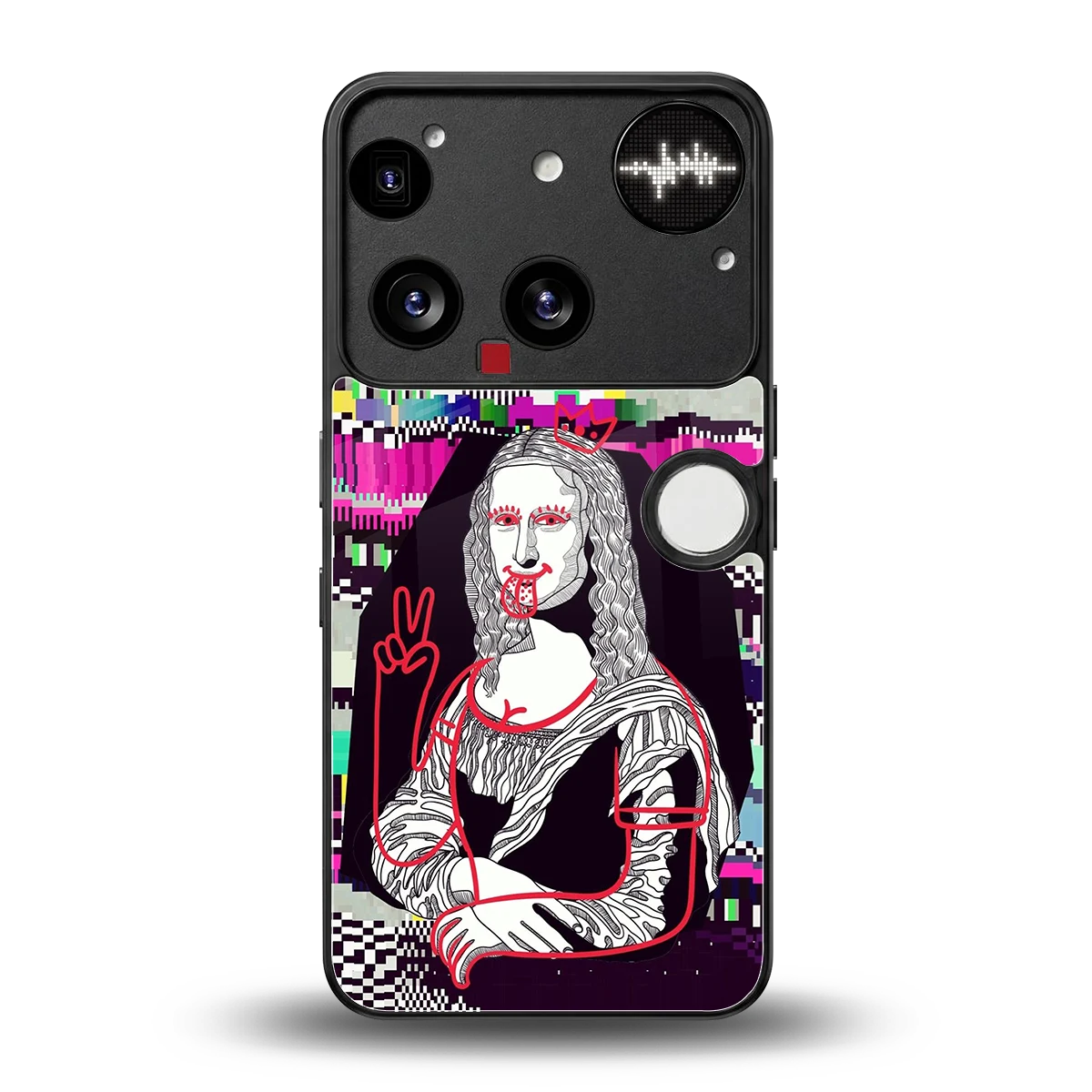 Mona Remix back phone cover | glass case for nothing phone 3