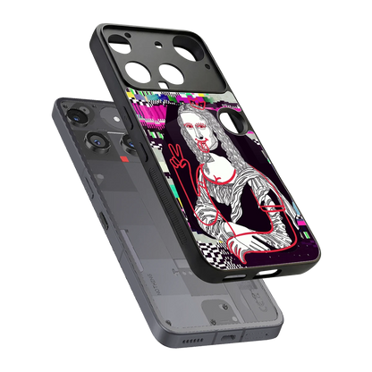 Mona Remix sleek nothing phone 3 cover with tempered glass back and TPU edges