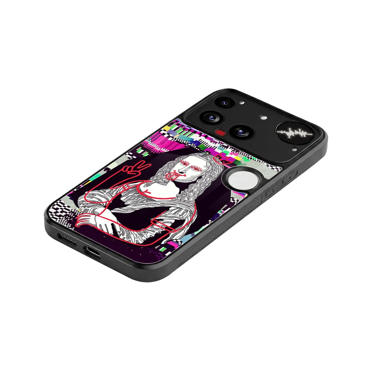 Mona Remix stylish phone case for nothing phone 3 | glossy glass and slim fit