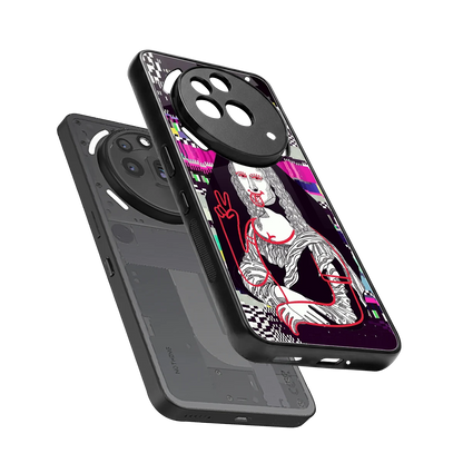 Mona Remix sleek nothing phone 3a pro cover with tempered glass back and TPU edges