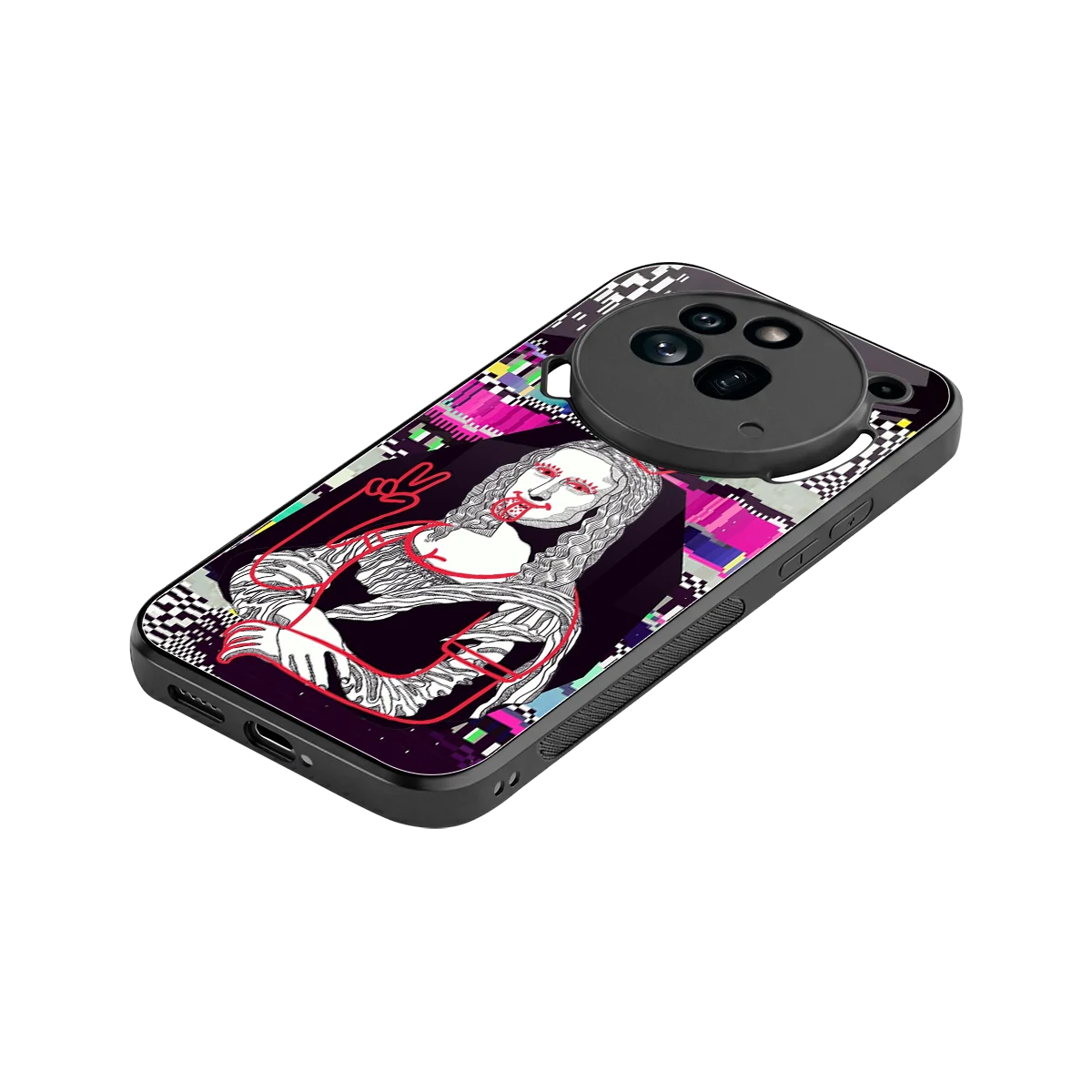 Mona Remix stylish phone case for nothing phone 3a pro | glossy glass and slim fit