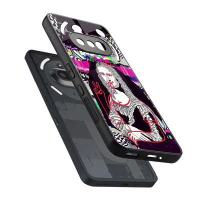 Mona Remix sleek nothing phone 3a cover with tempered glass back and TPU edges