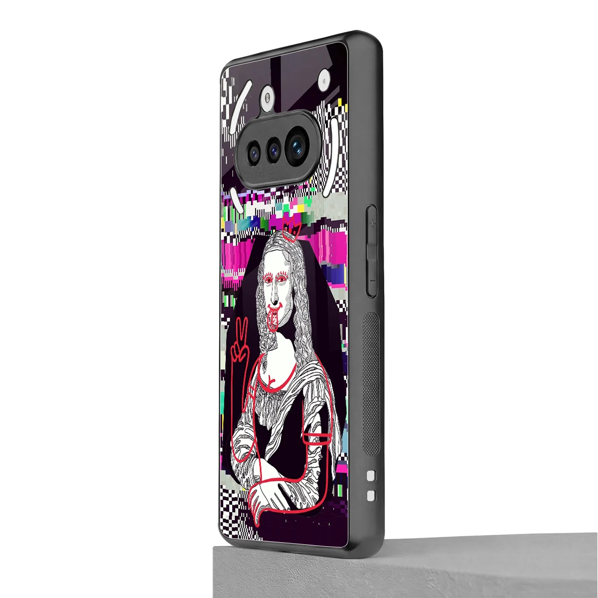 Mona Remix nothing phone 3a mobile cover | shockproof glass phone case