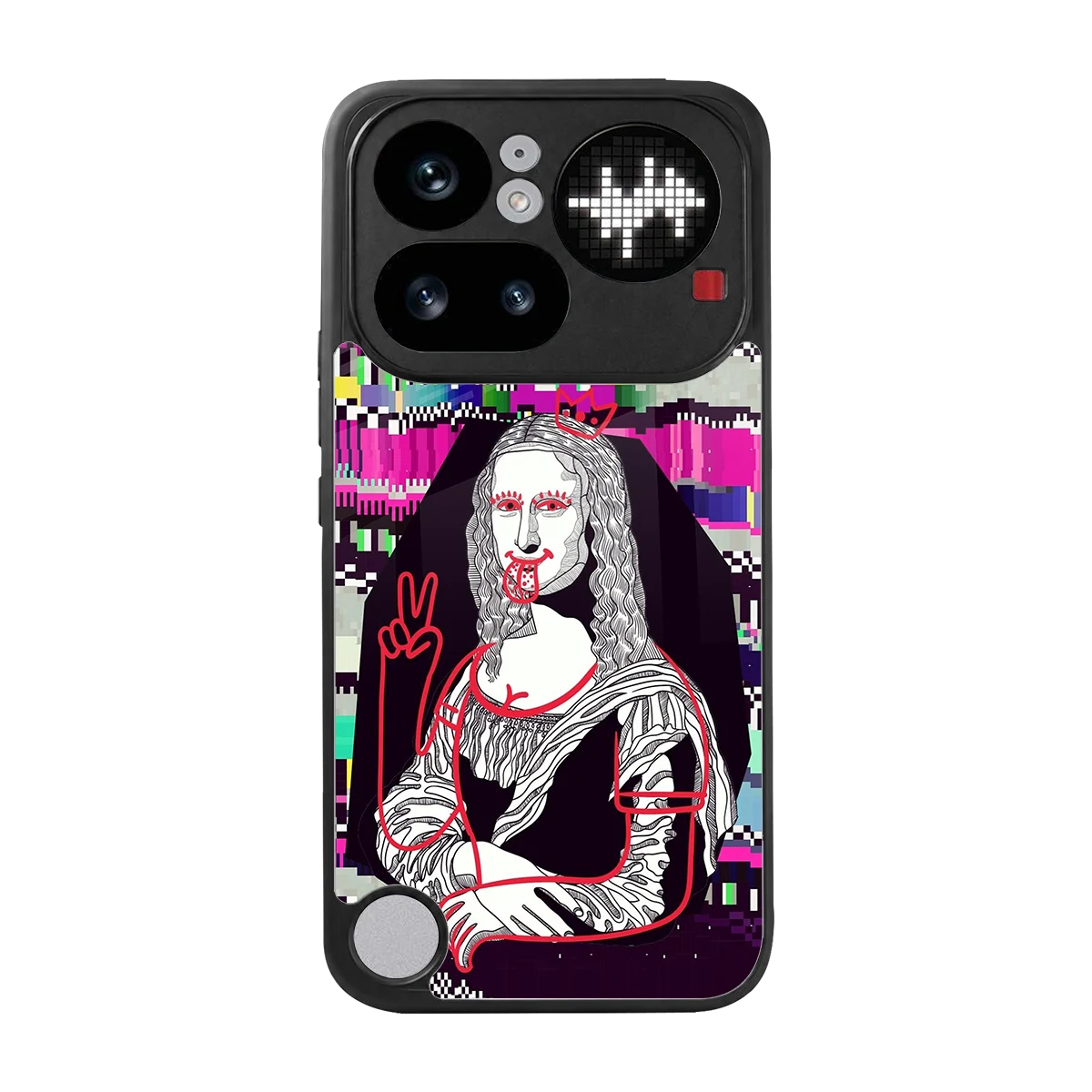 Mona Remix back phone cover | glass case for nothing phone 4a pro