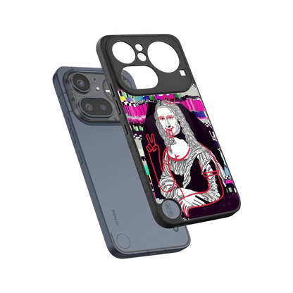 Mona Remix sleek nothing phone 4a pro cover with tempered glass back and TPU edges