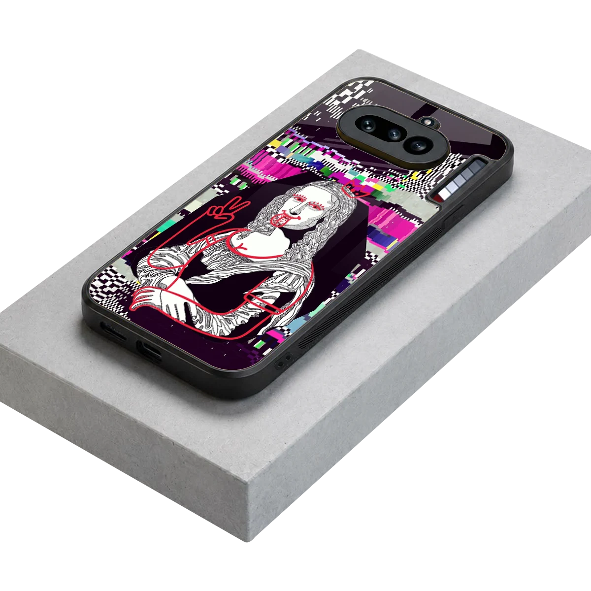 Mona Remix stylish phone case for nothing phone 4a | glossy glass and slim fit