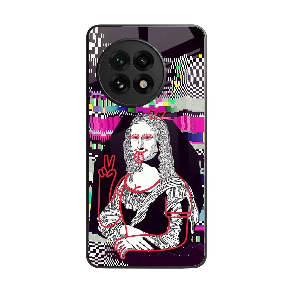 Mona Remix back phone cover | glass case for oneplus 13r