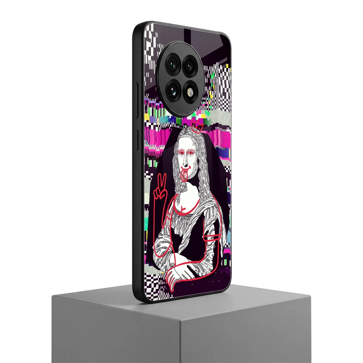 Mona Remix oneplus 13r mobile cover | shockproof glass phone case