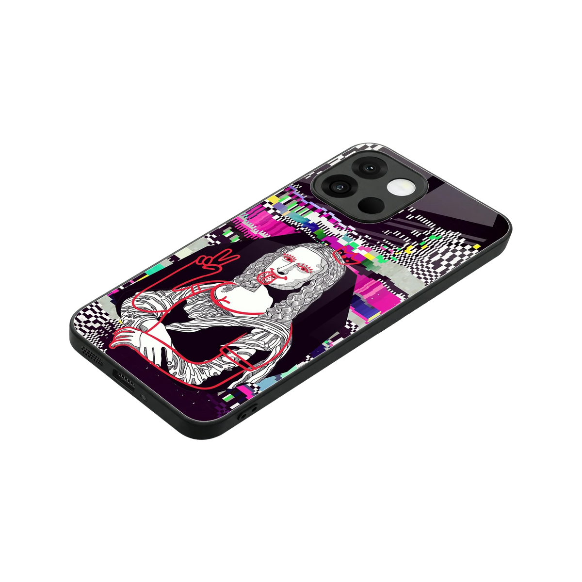 Mona Remix stylish phone case for oneplus 13s | glossy glass and slim fit