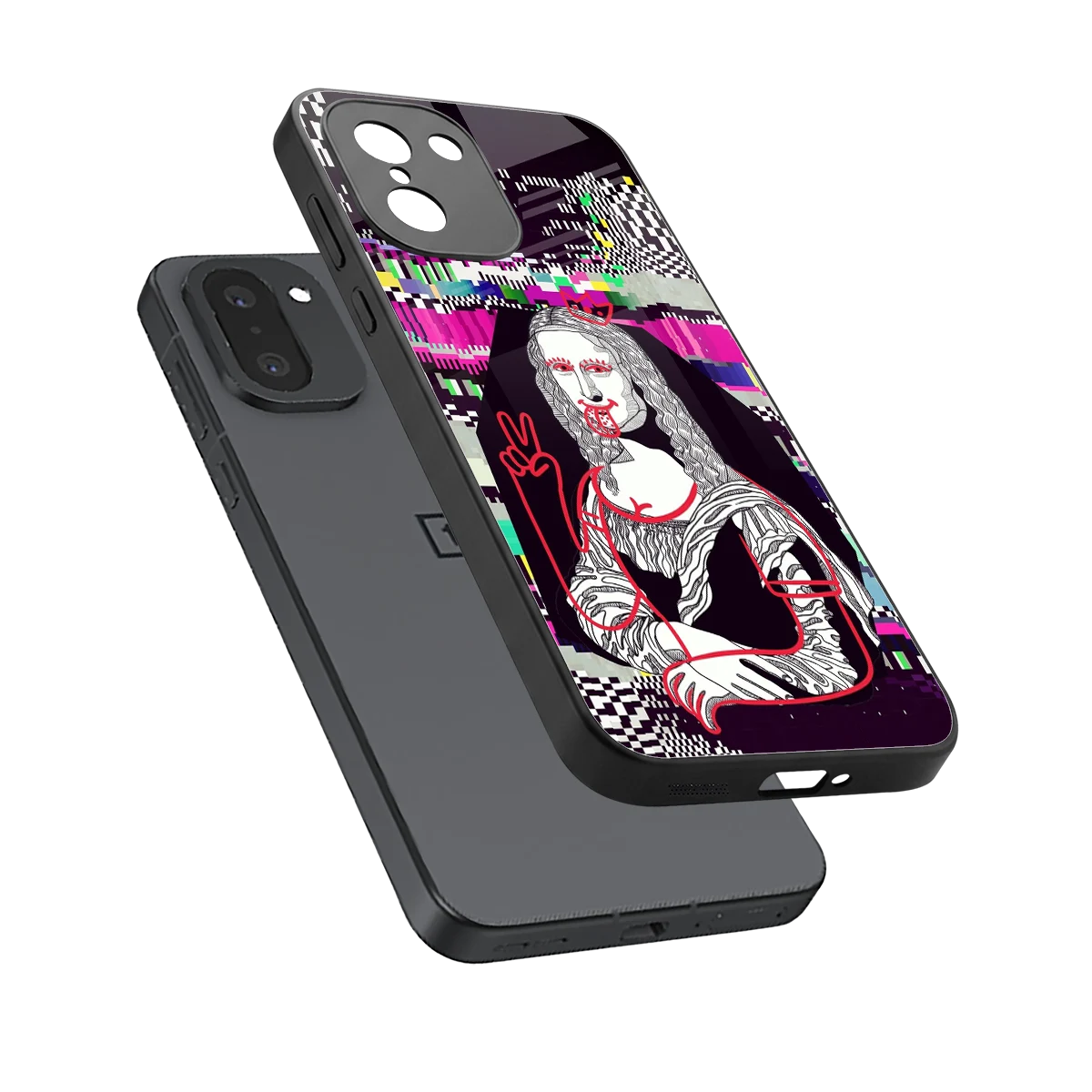 Mona Remix sleek oneplus 15r cover with tempered glass back and TPU edges