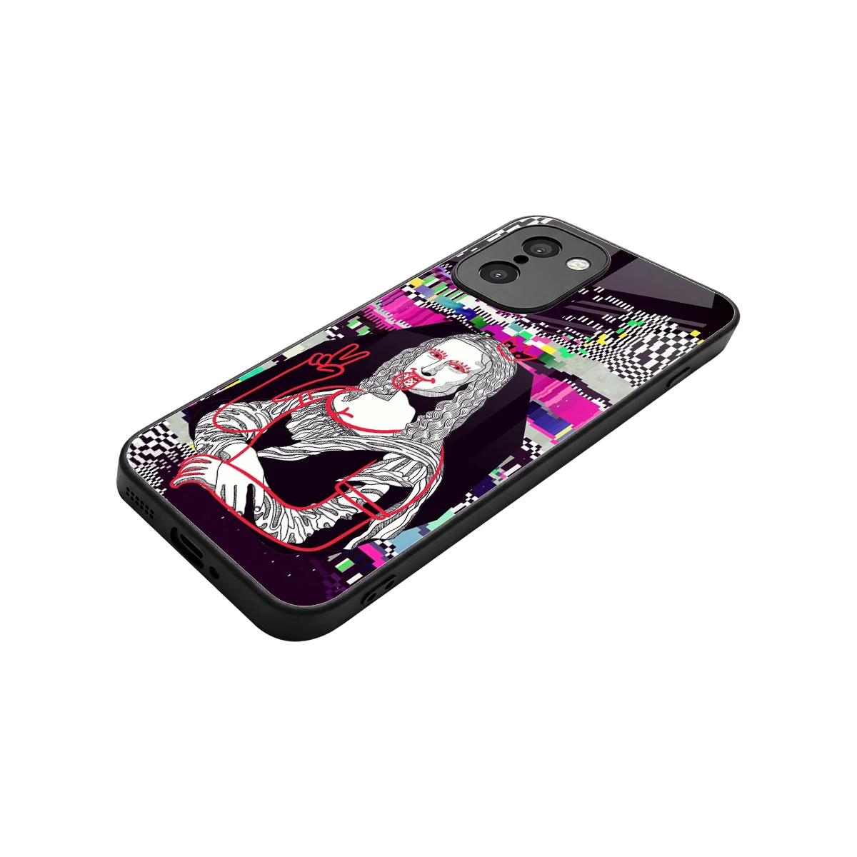 Mona Remix stylish phone case for oneplus 15r | glossy glass and slim fit