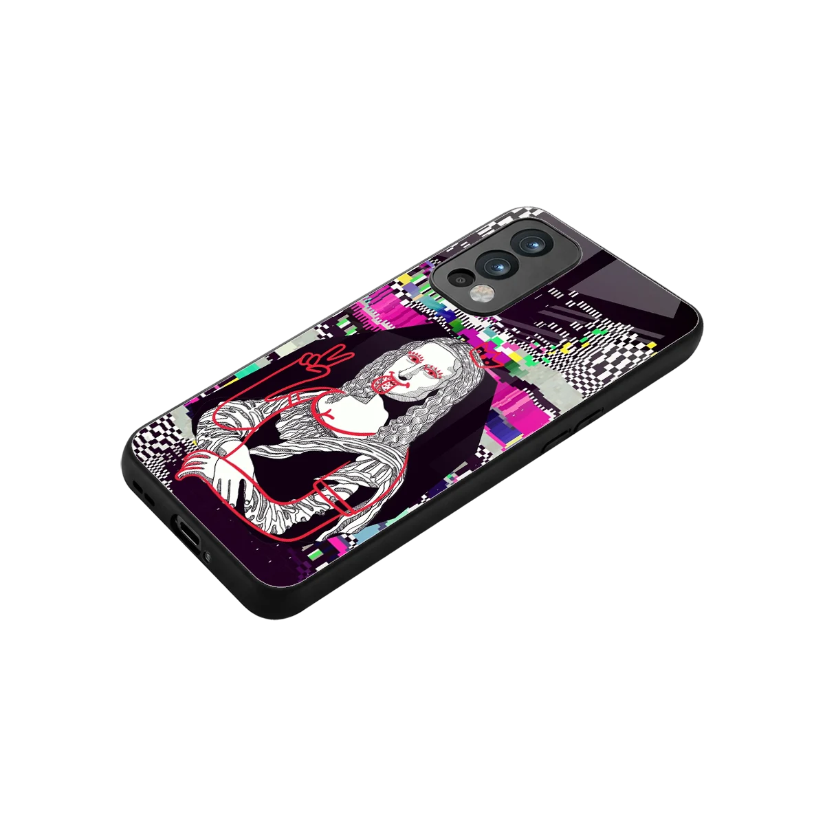 Mona Remix stylish phone case for oneplus nord 2 | glossy glass and slim fit
