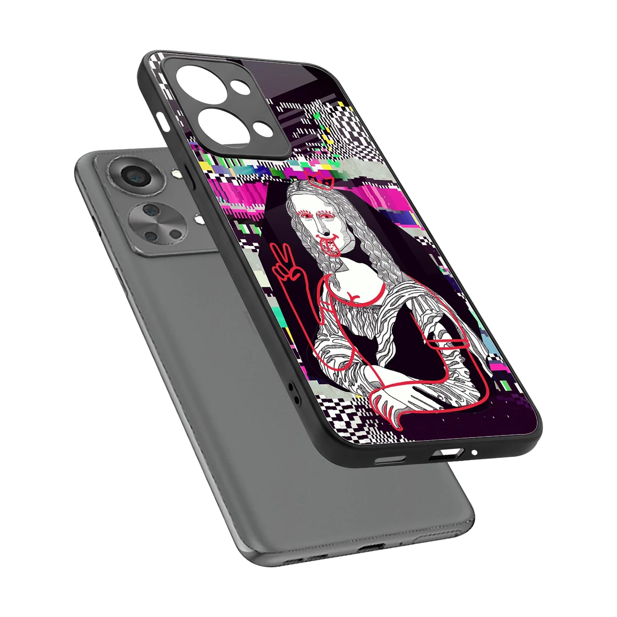 Mona Remix sleek oneplus nord 2t cover with tempered glass back and TPU edges