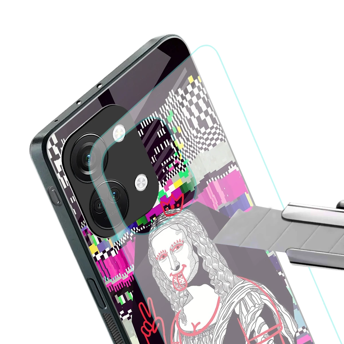 Mona Remix stylish phone case for oneplus nord 3 | glossy glass and slim fit