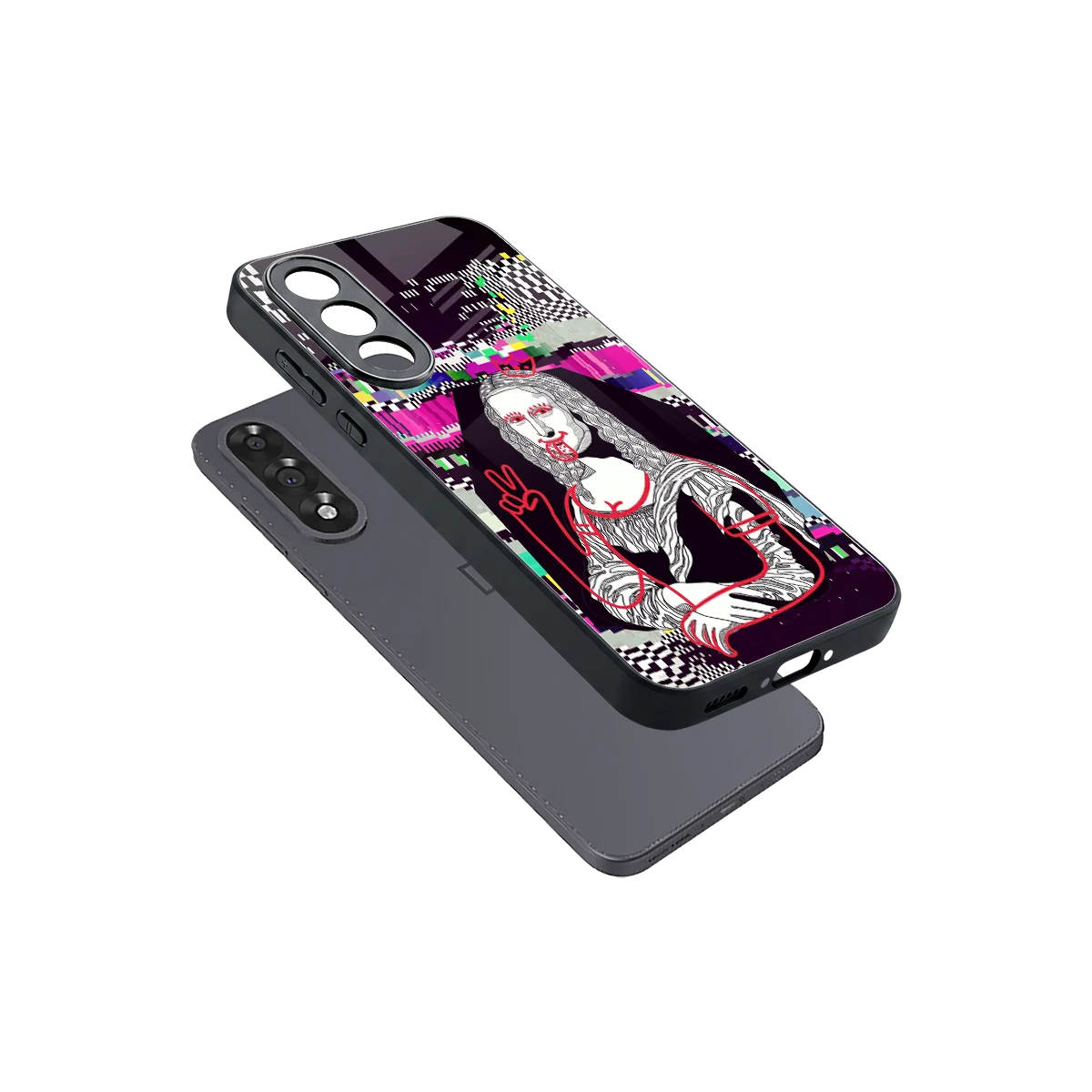 Mona Remix sleek oneplus nord 5 cover with tempered glass back and TPU edges