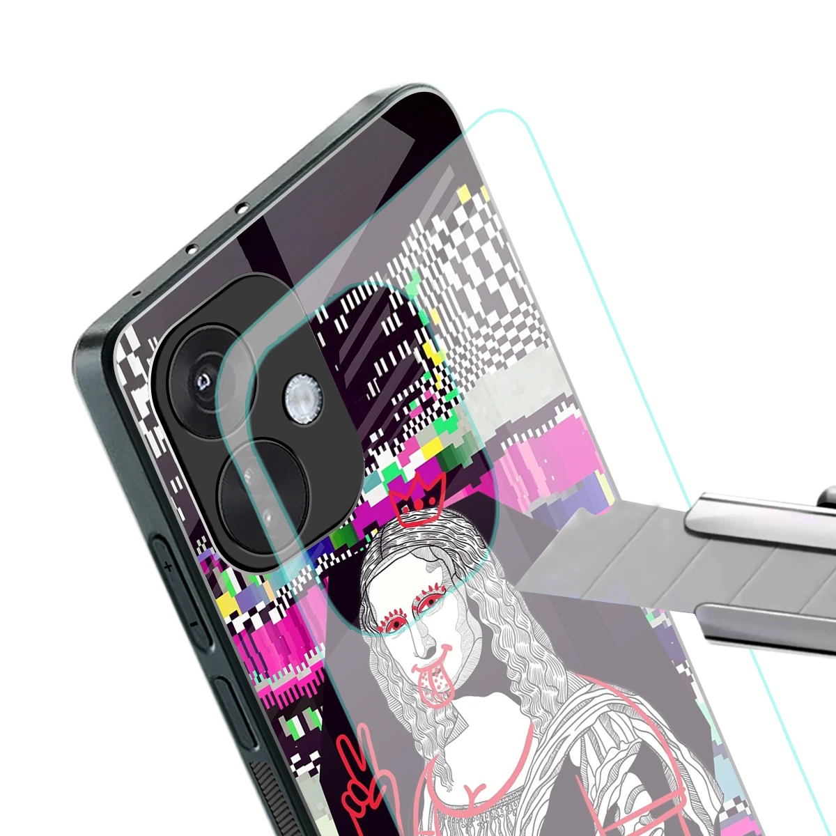Mona Remix stylish phone case for oneplus nord ce 3 | glossy glass and slim fit