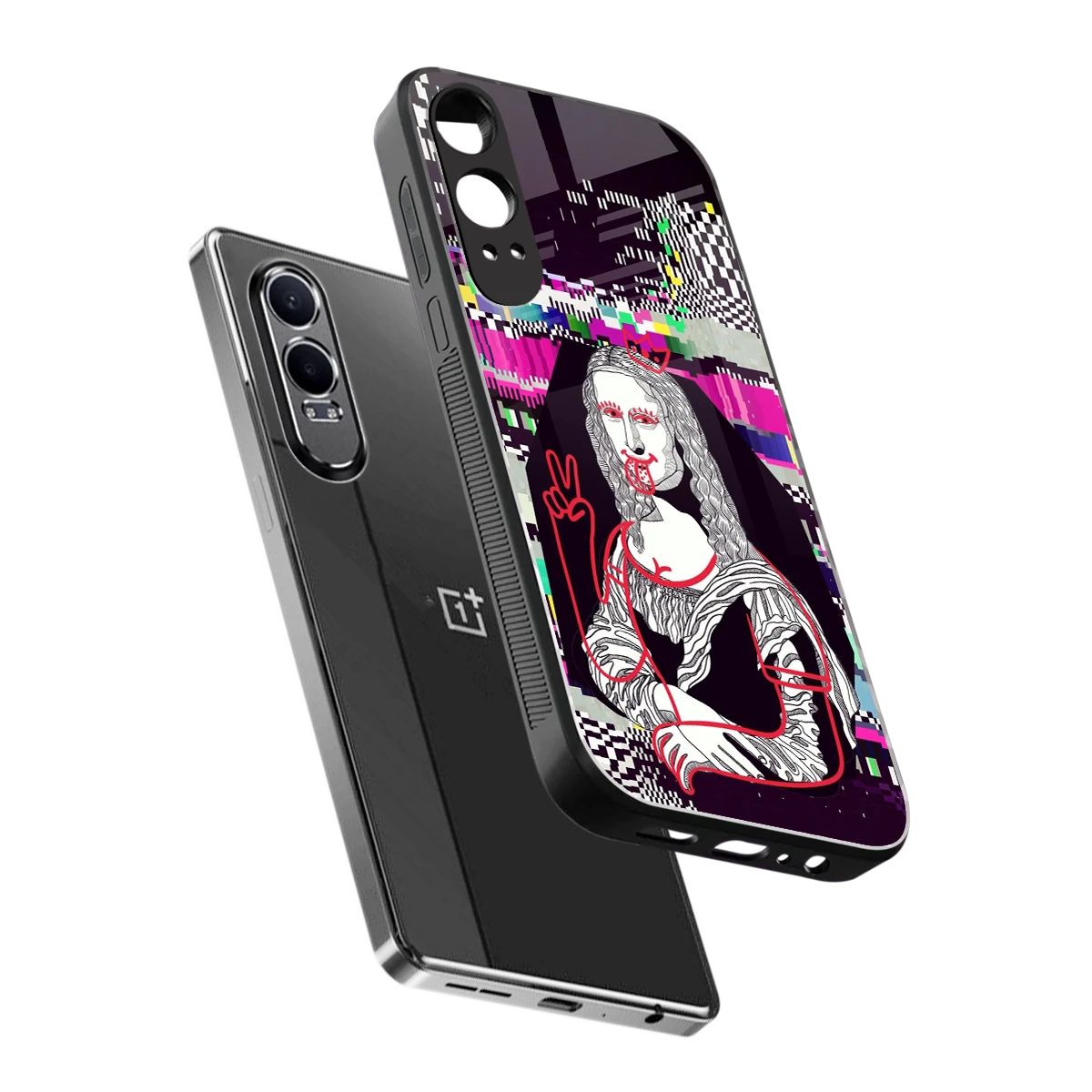 Mona Remix sleek oneplus nord ce 4 lite cover with tempered glass back and TPU edges