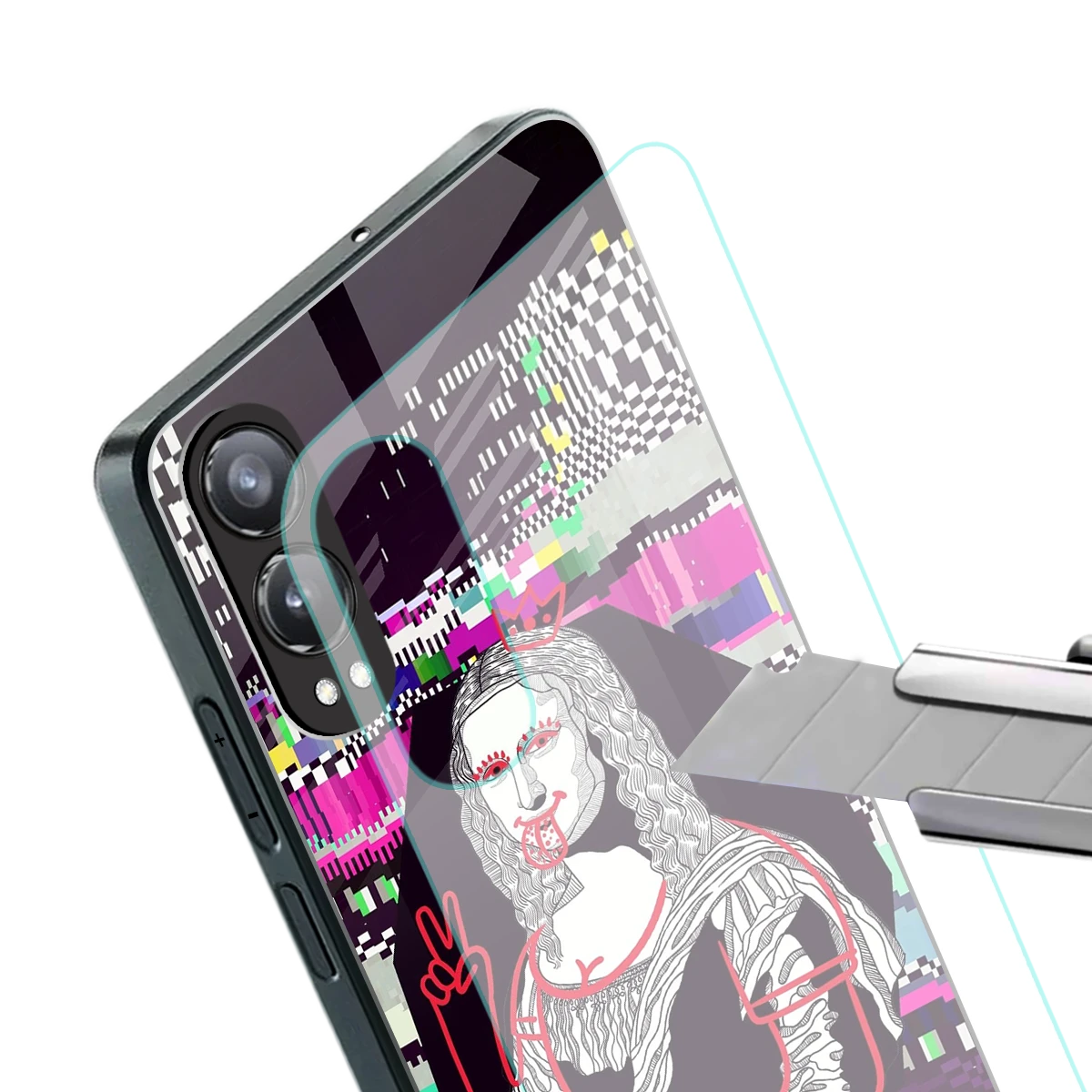 Mona Remix stylish phone case for oneplus nord ce 4 lite | glossy glass and slim fit