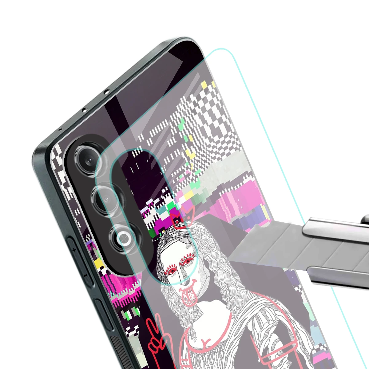 Mona Remix stylish phone case for oneplus nord ce 4 | glossy glass and slim fit