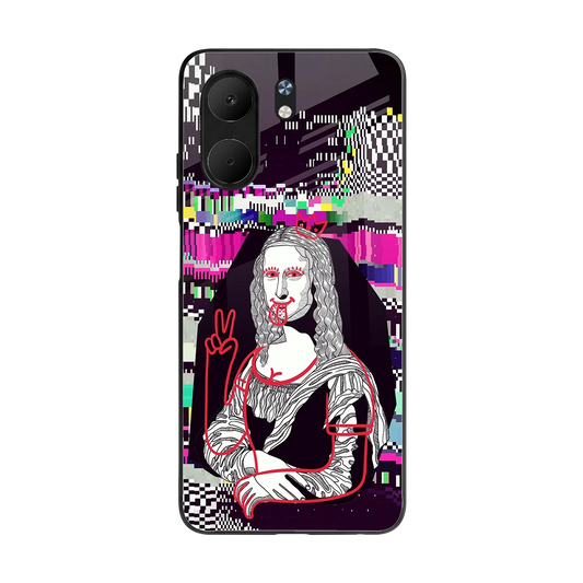 Mona Remix back phone cover | glass case for oppo a5x 5g