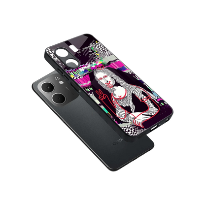 Mona Remix sleek oppo a5x 5g cover with tempered glass back and TPU edges