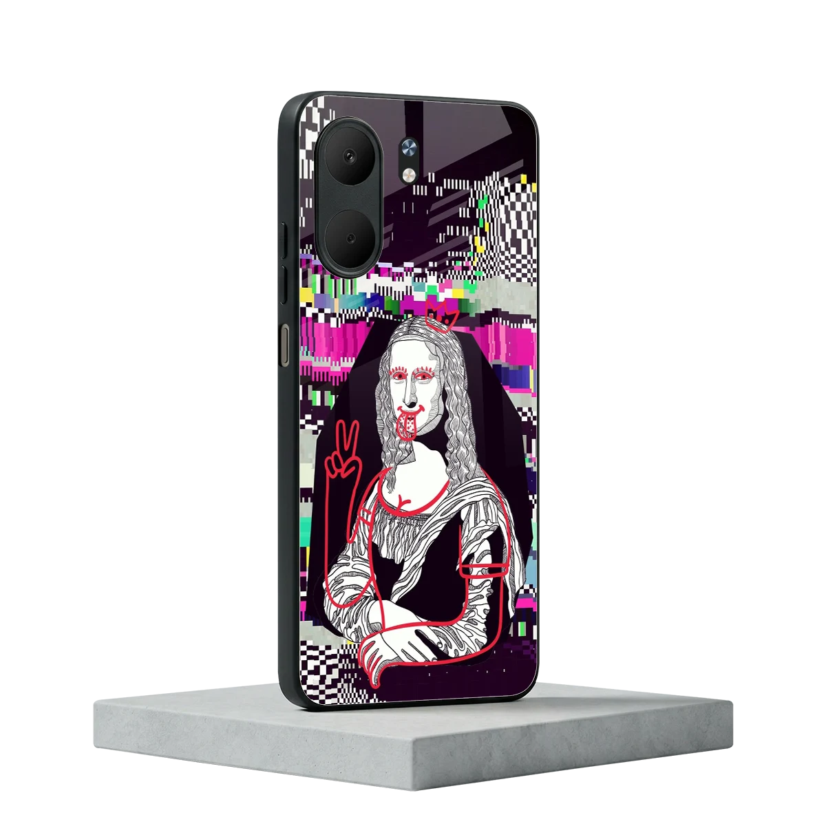 Mona Remix oppo a5x 5g mobile cover | shockproof glass phone case
