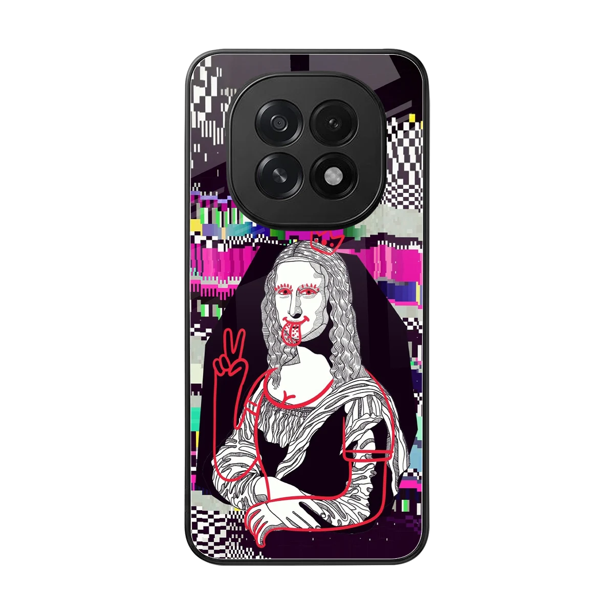 Mona Remix back phone cover | glass case for oppo f29 5g