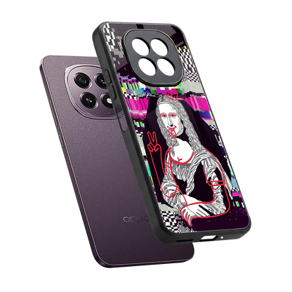 Mona Remix sleek oppo f29 5g cover with tempered glass back and TPU edges