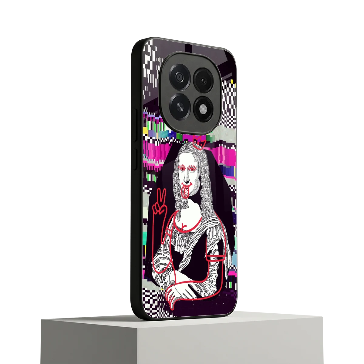 Mona Remix oppo f29 5g mobile cover | shockproof glass phone case