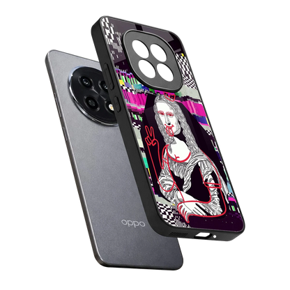 Mona Remix sleek oppo f29 pro 5g cover with tempered glass back and TPU edges