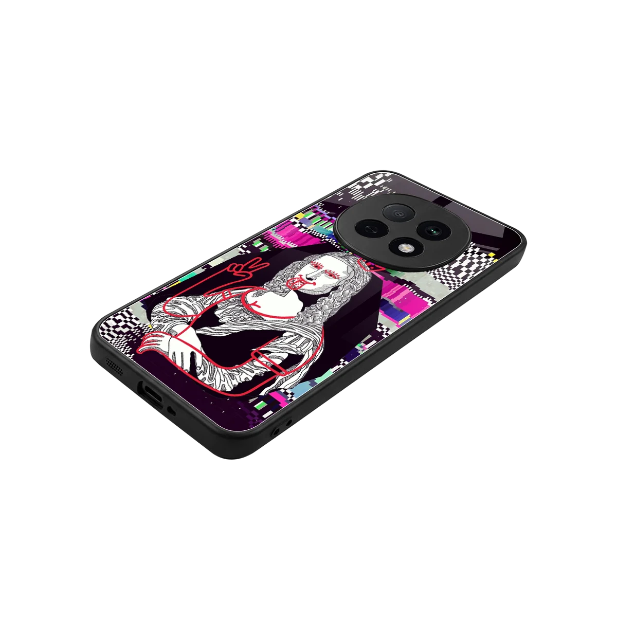 Mona Remix stylish phone case for oppo f29 pro 5g | glossy glass and slim fit