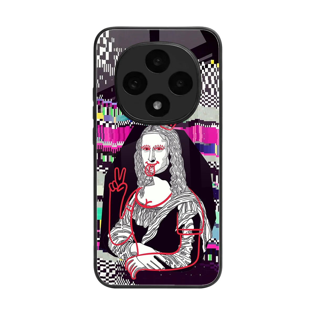 Mona Remix back phone cover | glass case for oppo f31 pro 5g