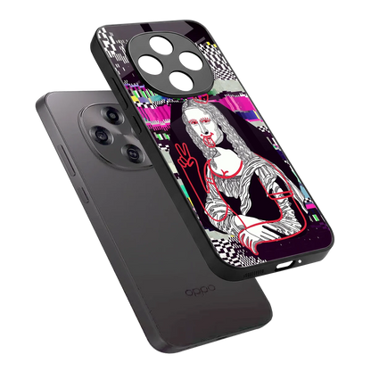 Mona Remix sleek oppo f31 pro 5g cover with tempered glass back and TPU edges