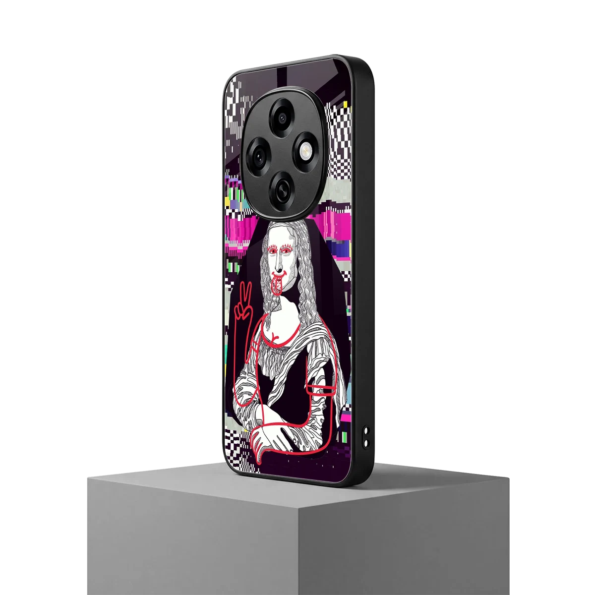 Mona Remix oppo f31 pro 5g mobile cover | shockproof glass phone case