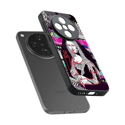 Mona Remix sleek oppo find x8 cover with tempered glass back and TPU edges