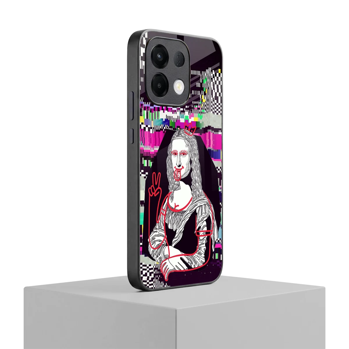 Mona Remix oppo k13 5g mobile cover | shockproof glass phone case