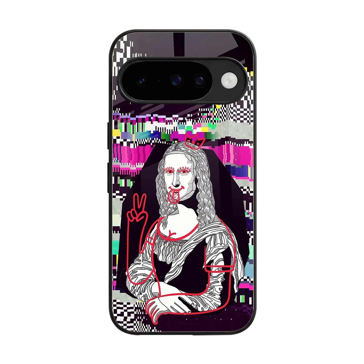 Mona Remix back phone cover | glass case for google pixel 10