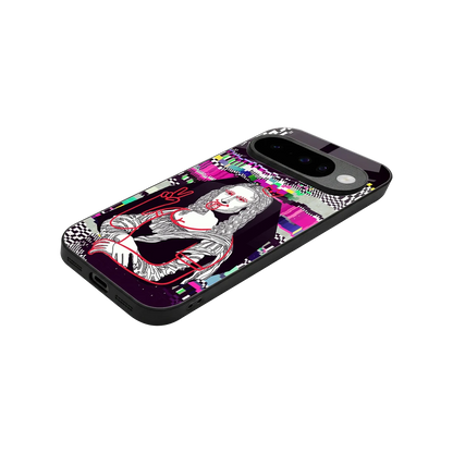 Mona Remix stylish phone case for google pixel 10 | glossy glass and slim fit