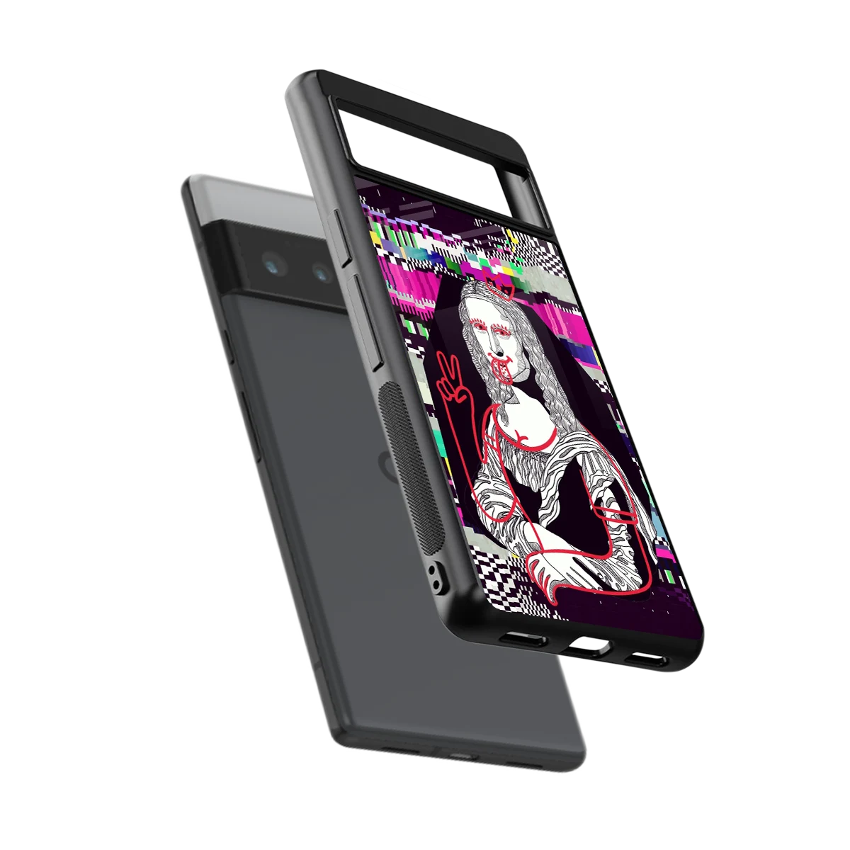 Mona Remix sleek google pixel 6 pro cover with tempered glass back and TPU edges