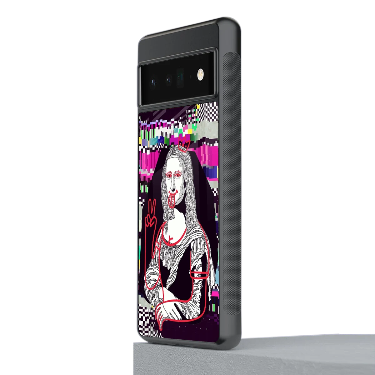 Mona Remix stylish phone case for google pixel 6 pro | glossy glass and slim fit