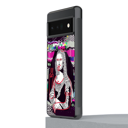 Mona Remix stylish phone case for google pixel 6 pro | glossy glass and slim fit