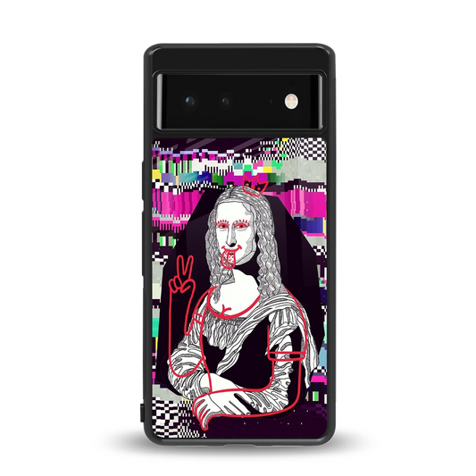 Mona Remix back phone cover | glass case for google pixel 6
